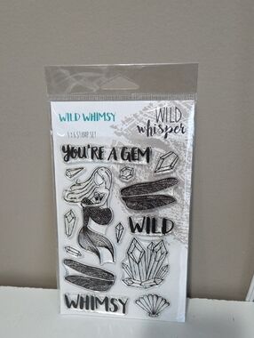 Wild Whimsy Mermaid Crystal Shell Photopolymer Stamp Set